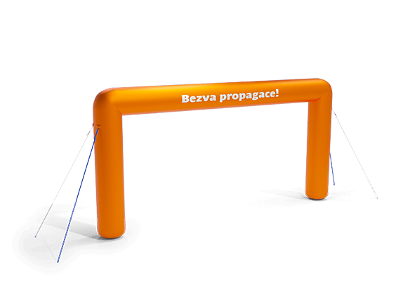 Permanentní nafukovací brána, obdélník, 8 x 4 m